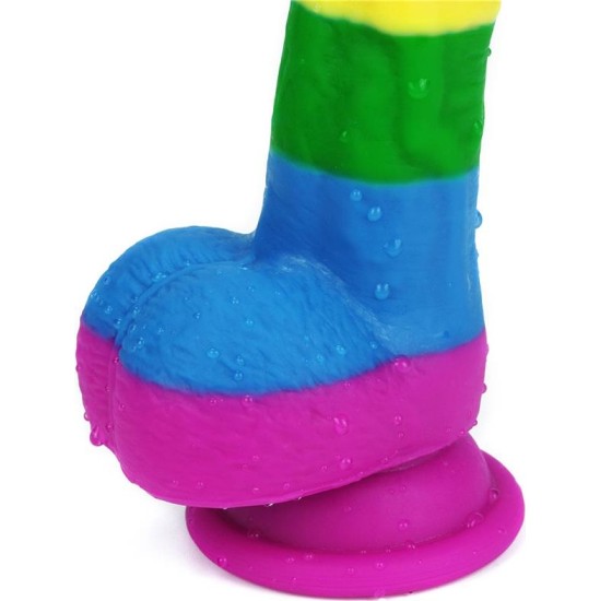 Lovetoy Dildo Prider 8 Liquid Silicone LGBT
