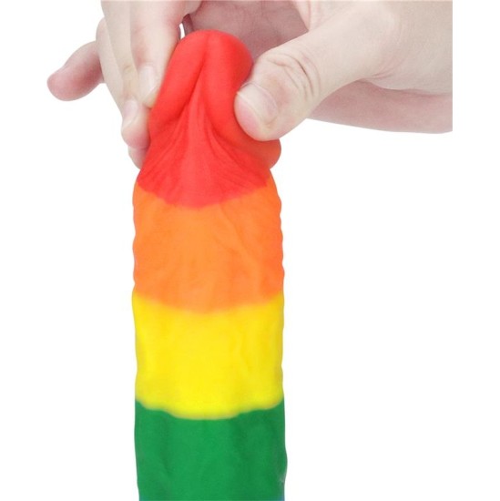 Lovetoy Dildo Prider 8 Liquid Silicone LGBT