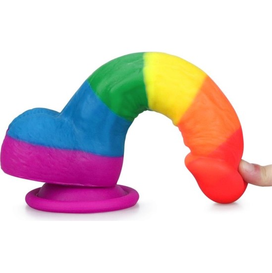 Lovetoy Dildo Prider 8 Liquid Silicone LGBT