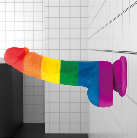 Lovetoy Dildo Prider 8 Liquid Silicone LGBT