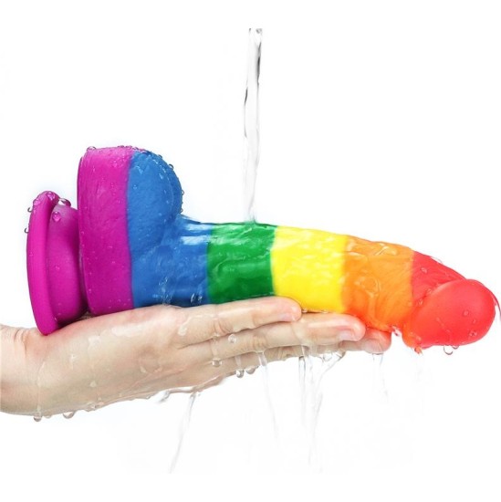 Lovetoy Dildo Prider 8 Liquid Silicone LGBT