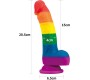 Lovetoy Dildo Prider 8 Liquid Silicone LGBT