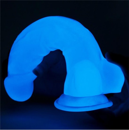 Lovetoy Dildo 8.5 Lumino Blue Light