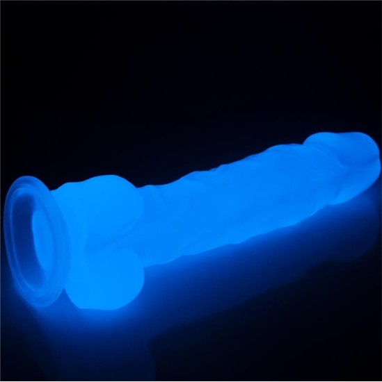 Lovetoy Dildo 8.5 Lumino Blue Light