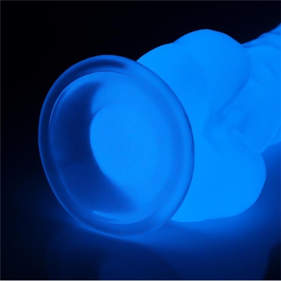 Lovetoy Dildo 8.5 Lumino Blue Light