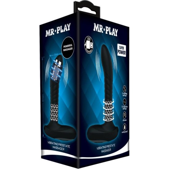 Mr Play Prostate Massager with Vibration and Rotating Balls
