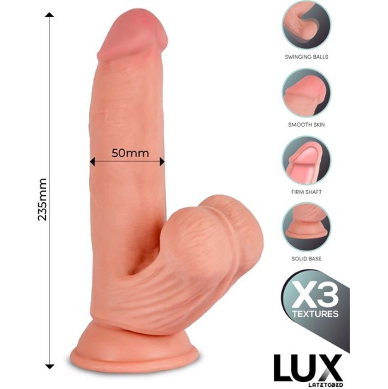 LUX Bernd Triple Density Dildo with Swinging Balls 9.2