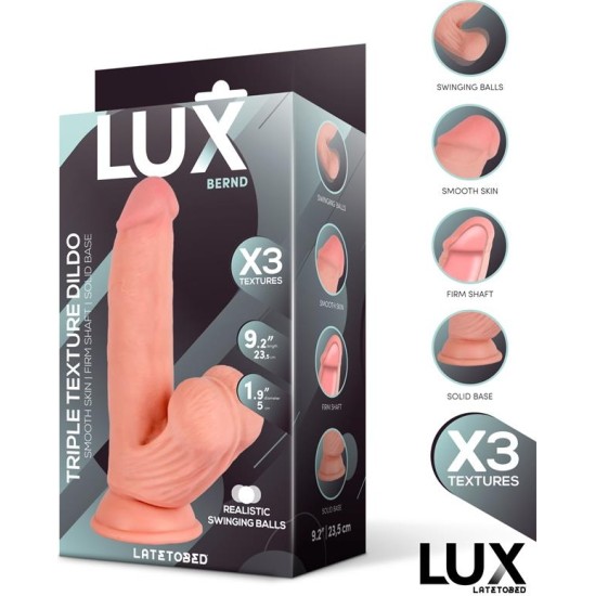 LUX Bernd Triple Density Dildo with Swinging Balls 9.2