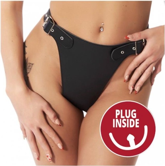 Bondage Play Adjustable Harness with Anal Plug