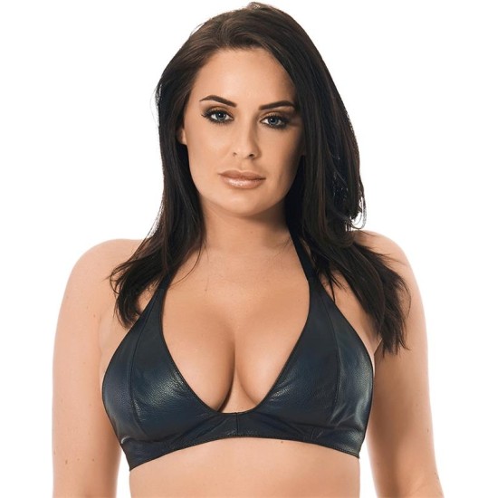 Bondage Play Leather Bra One size