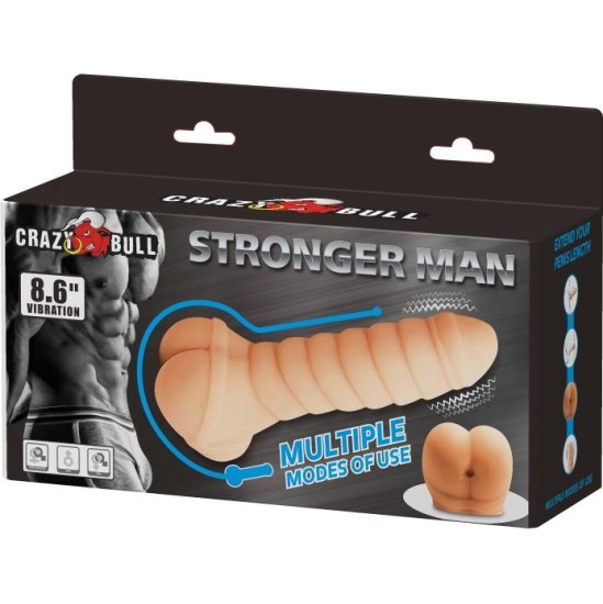Prettylove Penis Sleeve and Stimulator Stronger Man 8.6