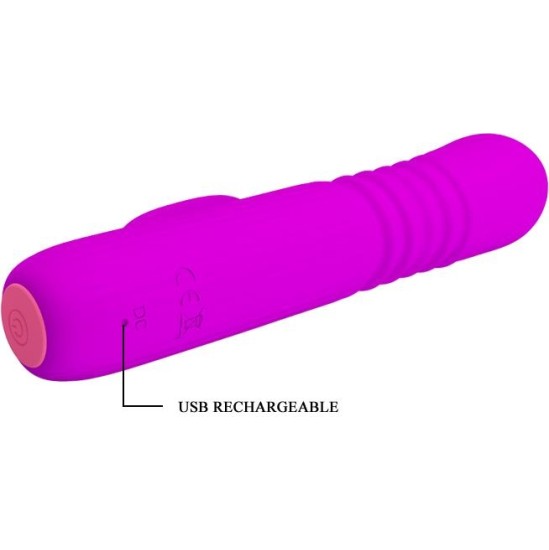 Prettylove Leopold Thrusting Vibe USB Silicone