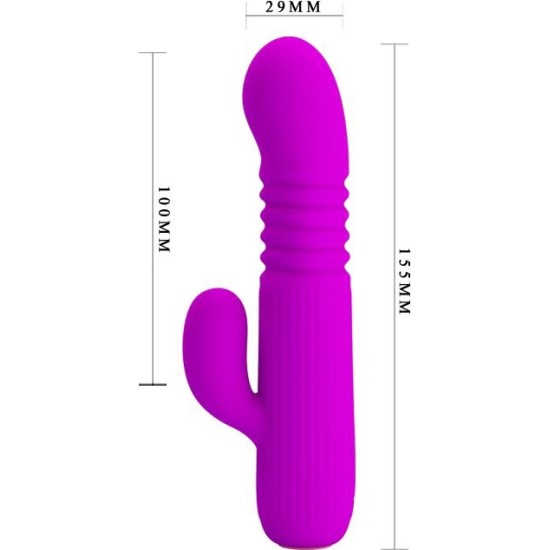 Prettylove Leopold Thrusting Vibe USB Silicone