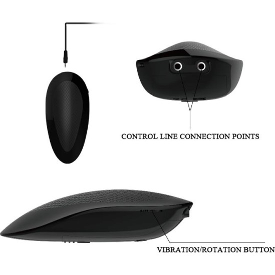 Baile Oliver Vibrating Realistic Dildo with Rotation and Remote Control