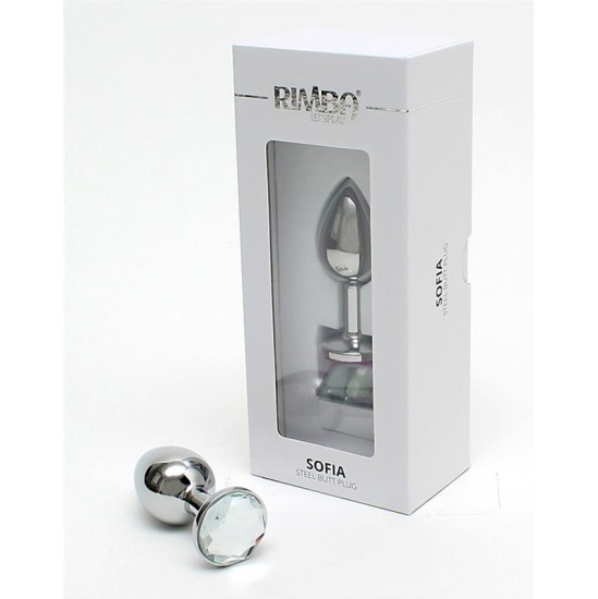 Rimba Toys Metal Butt Plug Sofia Clear Jewel