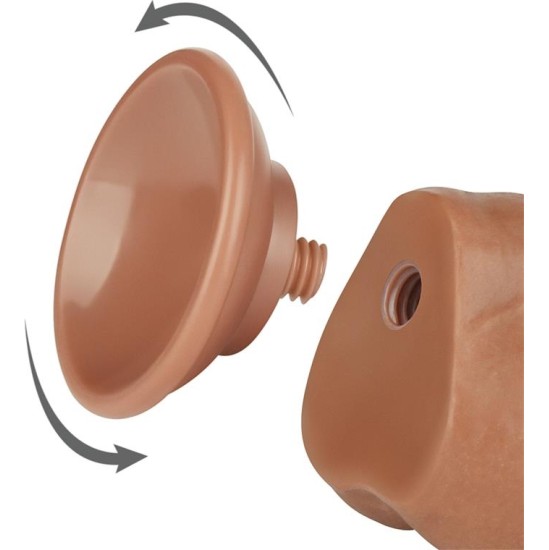 Lovetoy Dildo Sliding Skin 7.5 Brown