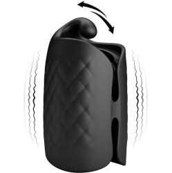 Prettylove Black Glans Trainer Vibrating Male Masturbator