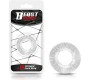 Beast Rings Cock Ring Super Flexible Striped 1.9 cm Clear