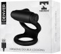 Tardenoche Denver Double Cockring with Vibrating Bullet USB Silicone Black