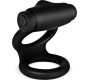 Tardenoche Denver Double Cockring with Vibrating Bullet USB Silicone Black