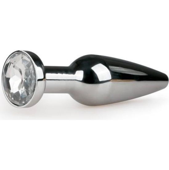 Easytoys Metal Butt Plug No. 9 - Silver/Clear