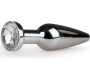 Easytoys Metal Butt Plug No. 9 - Silver/Clear