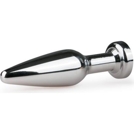 Easytoys Metal Butt Plug No. 9 - Silver/Clear