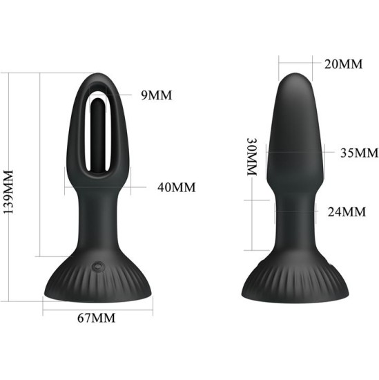 Prettylove Hubert Anal Plug with 7 Wiggling