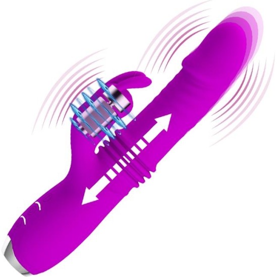 Prettylove Dorothy Thrusting Vibrator USB Purple