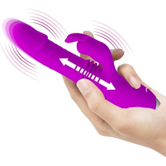 Prettylove Dorothy Thrusting Vibrator USB Purple