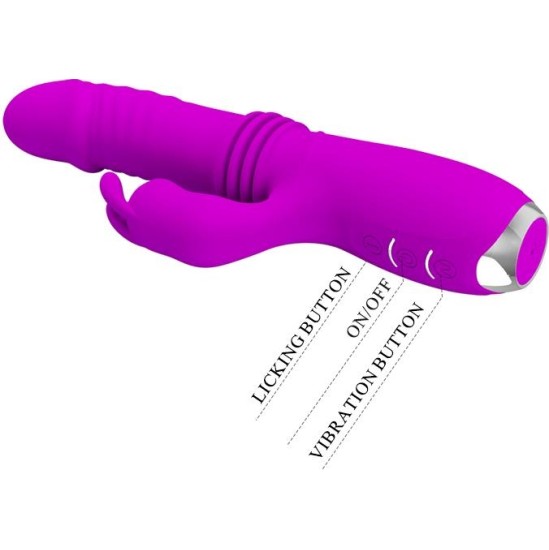 Prettylove Dorothy Thrusting Vibrator USB Purple
