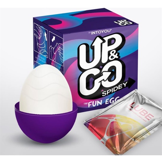 Up&Go Spidey Masturbator Egg Elastic Purple