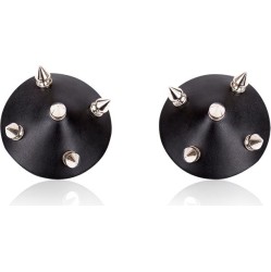 Latetobed Bdsm Line Nipple Covers with Spikes Black