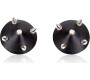 Latetobed Bdsm Line Nipple Covers with Spikes Black