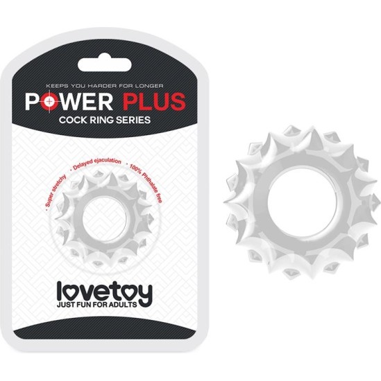 Lovetoy Penis Ring Power Plus Clear