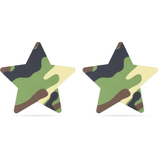 Lovetoy Pack Nipple Covers Star and Heart Camouflage