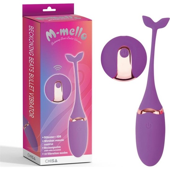 Chisa Vibrating Bullet Remote Control Beckoning Beats USB Silicone 5,9