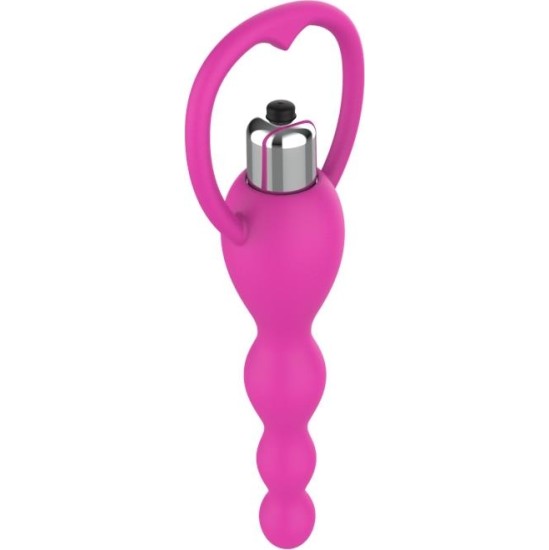 A-Gusto Anal Chain with Vibration Pink