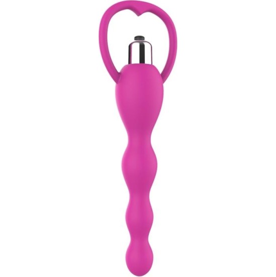 A-Gusto Anal Chain with Vibration Pink