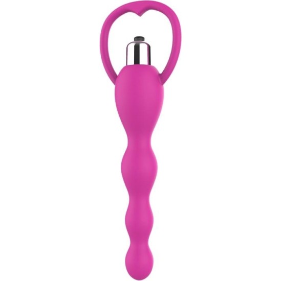 A-Gusto Anal Chain with Vibration Pink
