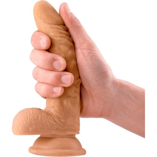 Max & Co Sam Realistic Dildo with Testicles 7.1 Flesh