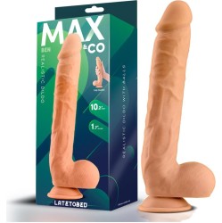 Max & Co Ben Realistic Dildo with Testicles 10.2 Flesh