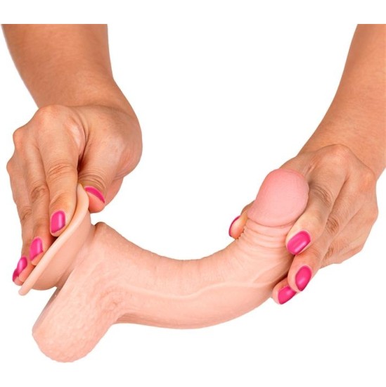 Liketrue Slidy Realistic Dildo Dual Layer Retractable and Adjustable 7