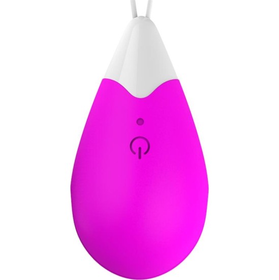 Drops Vibrating Egg Remote Control USB Silicone Purple