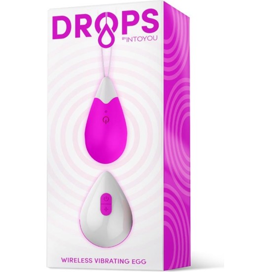 Drops Vibrating Egg Remote Control USB Silicone Purple