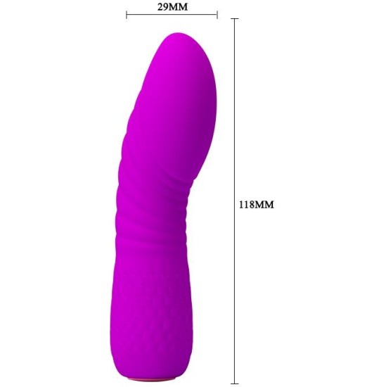 Prettylove Vibe Abner USB Silicone Purple