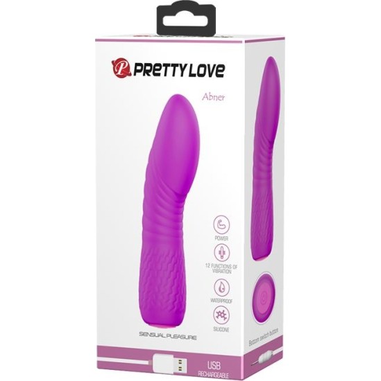 Prettylove Vibe Abner USB Silicone Purple