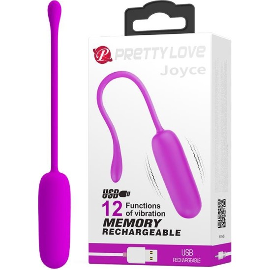 Prettylove Vibrating Egg Joyce Silicone USB