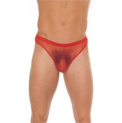 Amorable String Fishnet Red One Size