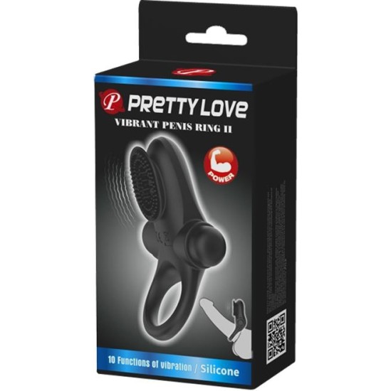 Prettylove Vibrating Ring Vibrating Penis Ring II